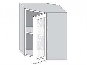1.60.3у Шкаф настенный (h=720) угловой на 600мм со стекл. дверцей в Новоуральске - novouralsk.magazinmebel.ru | фото