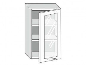 19.50.3 Шкаф настенный (h=913) на 500мм с 1-ой стекл. дверцей в Новоуральске - novouralsk.magazinmebel.ru | фото