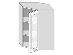 19.60.3у Шкаф настенный (h=913) угловой на 600мм со стекл. дверцей в Новоуральске - novouralsk.magazinmebel.ru | фото