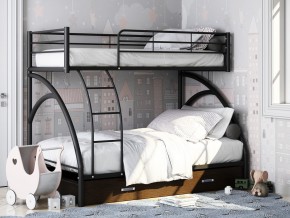 Двухъярусная кровать Виньола-2 Я черный в Новоуральске - novouralsk.magazinmebel.ru | фото