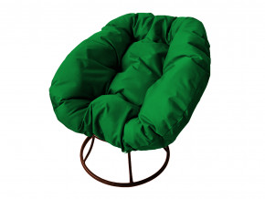 Кресло Пончик без ротанга зелёная подушка в Новоуральске - novouralsk.magazinmebel.ru | фото - изображение 1