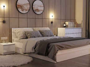 Кровать 1600 Челси Белый глянец в Новоуральске - novouralsk.magazinmebel.ru | фото - изображение 2
