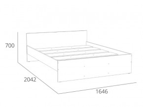 Кровать 1600 НМ 011.53 Симпл Белый Фасадный в Новоуральске - novouralsk.magazinmebel.ru | фото - изображение 4