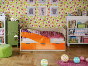 Кровать Бабочки 1800 Оранжевый металлик в Новоуральске - novouralsk.magazinmebel.ru | фото