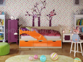 Кровать Дельфин-1 1600 Оранжевый металлик в Новоуральске - novouralsk.magazinmebel.ru | фото - изображение 1