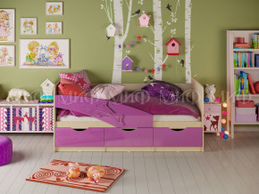 Кровать Дельфин 1600 Фиолетовый металлик в Новоуральске - novouralsk.magazinmebel.ru | фото - изображение 1