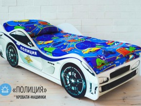 Кровать детская машина Полиции в Новоуральске - novouralsk.magazinmebel.ru | фото