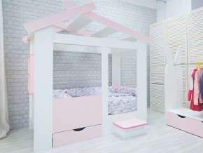 Кровать детская Теремок без ящика розовая в Новоуральске - novouralsk.magazinmebel.ru | фото - изображение 2