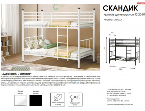 Кровать двухъярусная Скандик 42.20-01 в Новоуральске - novouralsk.magazinmebel.ru | фото - изображение 2
