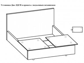 Кровать Феодосия норма 180 с механизмом подъема и дном ЛДСП в Новоуральске - novouralsk.magazinmebel.ru | фото - изображение 5