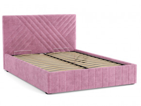 Кровать Гамма 1600 с основанием велюр тенерифе розовый в Новоуральске - novouralsk.magazinmebel.ru | фото - изображение 2