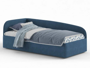 Кровать мягкая Денди на щитах синяя в Новоуральске - novouralsk.magazinmebel.ru | фото