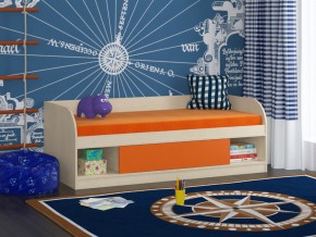 Кровать Соня 4 дуб молочный-оранжевый в Новоуральске - novouralsk.magazinmebel.ru | фото - изображение 1