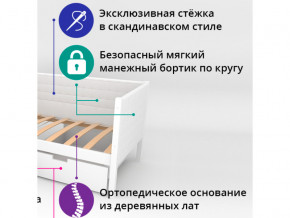 Кровать-тахта мягкая Svogen белый в Новоуральске - novouralsk.magazinmebel.ru | фото - изображение 2