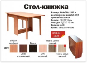 Прямой стол-книжка венге в Новоуральске - novouralsk.magazinmebel.ru | фото - изображение 2
