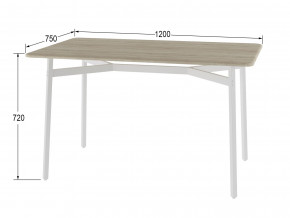 Стол обеденный Кросс дуб санремо/белый в Новоуральске - novouralsk.magazinmebel.ru | фото - изображение 2